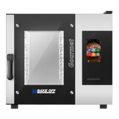 HORNO ELÉCTRICO MIXTO DE CONVECCIÓN Y VAPOR CON MANDOS EN PANTALLA TÁCTIL - Cod. GOURMET 5TE MASTER PRO - PARA GASTRONOMÍA - Capacidad bandejas  n. 5 GN 1/1 (cm 32,5x53) - Potencia kW 5,5 - Alimentación 230/400 V 50/60 Hz - Temperatura max °C 270 - Medida