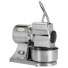 RALLADOR - MOD. GRAGSD1 - BOCA A LA DERECHA - Alimentación V 230/50Hz MONOFÁSICA - Potencia Kw 0,75 (1,0 Hp) - Producción horaria Kg 70 - Medidas cm A 22 X F 38 X h 38 - Homologación CE