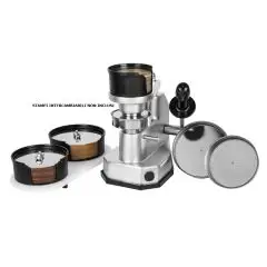 HAMBURGUESERA MANUAL - Mod HAMB HR MULTIDISCO - ESTRUCTURA DE ALUMINIO ANODIZADO - DIMENSIONES DE MOLDES INTERCAMBIABLES Ø 100, 130 Y 150 mm