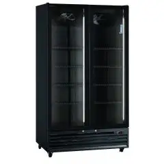 Expositor refrigerado para bebidas con capacidad de 879 litros y temperatura de 0 a +10 °C Klimaitalia ICOOL 110 BLACK