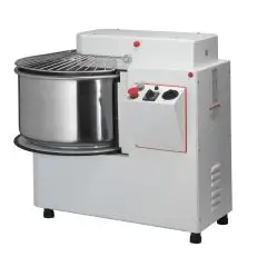 AMASADORA DE ESPIRAL CON CABEZAL FIJO - Mod. KHMI10 - Alimentación V 230 monofásica - Capacidad de la cuba lt. 10 - Peso de la masa Kg. 8 - Potencia Kw 0,37 - Homologación CE
