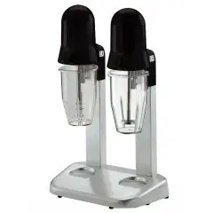Batidora para frappés - Mod FANO SASSONIA VV - Con variador de velocidad - 2 vasos en tritan lt 0,55 x 2 - Fuente de alimentación 230V monofásica - Potencia W 100 + 100 - Dimensiones cm L 30 X P 19,5 X H 48,5