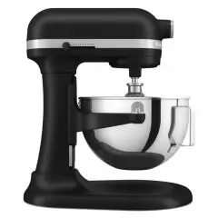 AMASADORA PLANETARIA KITCHENAID - Mod K55BM Heavy Duty Negro - Estructura de metal - N 1 cuba Lt 5,2 - Potencia 375 W - Alimentación monofásica 220-240V - Medidas cm L 28,7 x P  37,1 x H 41,9