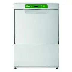 LAVAVAJILLAS PROFESIONAL ELECTRÓNICO DE ACERO INOX AISI 304- Mod. LABI 35 PLN - CON BOMBA DE DESCARGA - ALTURA DE PASO ÚTIL MÁXIMA cm 25 - CESTA CUADRADA cm 35 x 35 - CICLO DE 9", 90", 120", 180" - DOSIFICADOR DE ABRILLANTADOR - DIMENSIONES cm L 44 x P 49