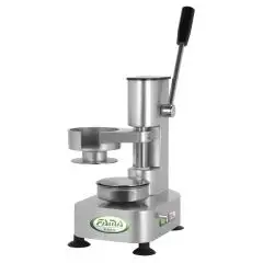 PRENSA HAMBURGUESAS MANUAL - MOD. PRAM10 - MOLDE DE Ø cm 10 - Medidas Cm A 19 x F 25 x h 32 - Homologación CE
