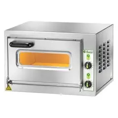 HORNO ELÉCTRICO PARA PIZZA - Mod MICROV22C - 1 cámara - Superficie de cocción de piedra refractaria - Dimensiones de la cámara cm L 40,5 x P 40,5 x H 22 - N pizzas 1 (Ø cm 33) - Potencia 2,2 kW - Monofásico