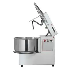 AMASADORA DE ESPIRAL CON CABEZAL ABATIBLE - Mod. MTO10 - Alimentación V 230 monofásica - Capacidad de la cuba lt. 10 - Peso de la masa Kg. 8 - Potencia Kw 0,37 - Homologación CE