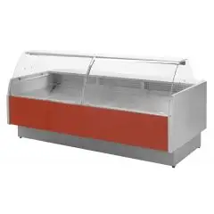 Mostrador vitrina para alimentos refrigerado - Mod MR 9.5 VC - Ventilado - Temperatura de +2 a +5°C - Profundidad de la superficie de exposición: 90 cm