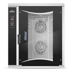 HORNO ELÉCTRICO DE CONVECCIÓN Y VAPOR CON MANDOS EN PANTALLA TÁCTIL - Cod. MISTRAL 10TTR M14 - PARA PANADERÍAS Y PASTELERÍAS - VENTILADO - capacidad horno bandejas n. 10 cm 60 x 40 o 66 x 46 - potencia kW 20 - Alimentación 400 V 50/60 Hz TRIFÁSICO - LAVAD