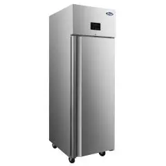 ARMARIO FRIGORÍFICO DE ACERO INOX - Mod PBF40RS - CLASE ENERGÉTICA A - VENTILADO - GASTRONORM 2/1 (cm 65x53) - CAPACIDAD LT 552 - N 1 PUERTA - TEMPERATURA -2°/+8°C - Medidas cm L 71,4 x P 83 x h 206,5