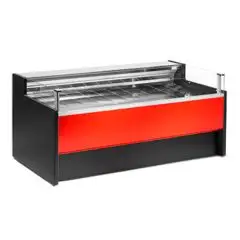 Mostrador refrigerado de alimentos - Mod PORTHOS - Ventilado sin c&aacute;mara fr&iacute;a - Temperatura &deg;C +0/+4 - Profundidad de la superficie de la pantalla: 86 cm