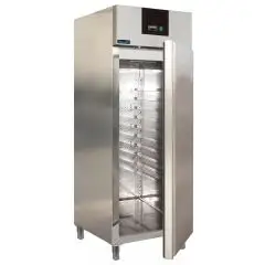ARMARIO FRIGORÍFICO DE ACERO INOX AISI 304 - PER PASTELERÍA - VENTILADO - Mod PXF990TN - CAPACIDAD Lt 852 - N 1 PUERTA - TEMPERATURA +2º/+8ºC - Dim cm L 74 x P 104,65 x h 210