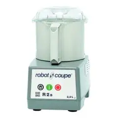 CUTTER DE SOBREMESA - Mod. R 2 B - Capacidad de la Cuba de ABS lt 2,9 - Capacidad de porciones de 10 a 20 - Potencia W 550 - Dimensiones cm L 20 x P 28 x 35h