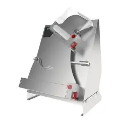 LAMINADORA DE PIZZA - 2 PARES DE RODILLOS (rodillo superior inclinado) - Mod. TO 42 C - Longitud de los Rodillos cm 40 - Potencia hp 0,50 - Alimentación monofásica 230 V - CE