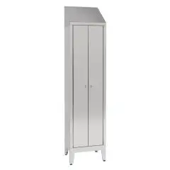 Armario Taquilla de vestuario de acero inox  - N.1 plaza - n.2 puertas abatibles