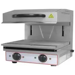 SALAMANDRA - Mod. SA 600 - Placa de cocción cm 59x32 - 2 termostatos separados - Potencia kW 4 - Alimentación monofásica - Medidas cm A 60 x F 52 x 53h - Homologación CE