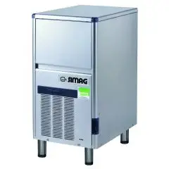 MÁQUINA DE HIELO EN CUBITOS HUECOS - Mod. SEI40 - CAPACIDAD DEL CONTENEDOR Kg 12 - PRODUCTIVIDAD CON ENFRIAMIENTO POR AIRE HASTA kg 41/24 h - PRODUCTIVIDAD CON ENFRIAMIENTO POR AGUA HASTA kg 39/24 h - Dim. cm L 37,9 x P 55,5 x H 63,7/72,9