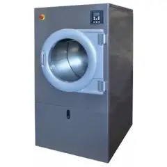 SECADORA ROTATIVA INDUSTRIAL - MOD. FET 23 - TAMBOR de ACERO INOX - CALENTAMIENTO ELÉCTRICO o A GAS - Inversión de rotación de la TAMBOR - 5 Programas de trabajo - Capacidad Kg 23 - Velocidad TAMBOR 15-60 RPM - Programación Digital - Medidas cm L 111 x P 