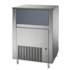 FABRICADOR DE HIELO EN CUBITOS LLENOS con SISTEMA SPRAY - Cod. TM350A - Tipo de cubito S/M/B - Cubitos de gr. 14/17/60 - PRODUCCIÓN hasta kg 150/24 h - Medidas cm L 84 x P 74 x H 107,5 - Norma CE