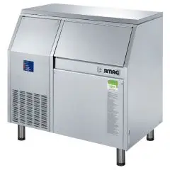 MÁQUINAS FABRICADORAS DE HIELO EN GRÁNULOS - Mod SPH 120 - CAPACIDAD DEL CONTENEDOR Kg 55 - Producción hasta por aire Kg 120/24 h - Producción hasta por agua Kg 120/24 h - Medidas cm L 92 x P 59,4 x H 77,8/88