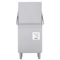LAVAVAJILLAS MECÁNICO DE ACERO INOXIDABLE - MOD U110N PS - CON BOMBA DE DESAGÜE - ALIMENTACIÓN TRIFÁSICA - ALTURA MÁXIMA DE PASO UTILIZABLE 43 cm - CESTA CUADRADA de 50x50 cm - CICLO (seg) 90/120 - Medidas cm L 64 x P 74 x 150 H
