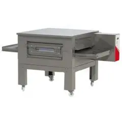 HORNO TÚNEL A GAS PARA PIZZA - MOD. VPG65 - Ventilado - En acero inoxidable - Dimensiones de la cámara cm L 65 x P 100 x H 10 - Potencia 19,50 kW - Norma CE
