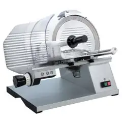 CORTAFIAMBRES DE GRAVEDAD  mod. TOP 300 - Homologación CE - RoHS - Cuchilla Ø 300 de acero cromado antiadherente con ranuras especiales - Corte útil mm L 260 x P 205  - Afilador incluido