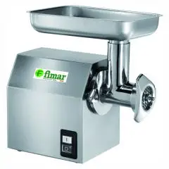 PICADORA DE CARNE PROFESIONAL 12/C - (grupo picador extraíble) Grupo picador de acero inoxidable - Potencia - hp 1 - 750W AC 230/400 V - Trifásica - Producción horaria Kg / h 100-160 - Homologación CE