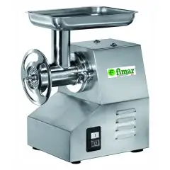 PICADORA DE CARNE PROFESIONAL 22 TSE (grupo picador extraíble) - Grupo picador de acero inoxidable - Potencia - hp 1,5 - 1100W AC 230/400 V - Trifásica - Producción horaria Kg / h 150-250