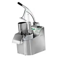 CORTADORA DE VERDURAS Y MOZZARELLA - Mod TV2000 RN TRF - Estructura de acero inoxidable AISI 304 - 5 discos incluidos - Alimentación trifásica 230-400V/3/50Hz - Potencia 370 W - Dimensiones cm L 22 x P 61 x H 52
