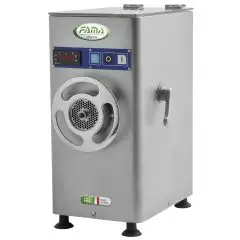 PICADORA DE CARNE PROFESIONAL DE SOBREMESA REFRIGERADO - MOD. TRCA RE 22 - Producción horaria Kg 280 - Alimentación 230-400/50Hz TRIFÁSICA - Medidas Cm A 27 X F 41 X h 54,5 - Homologación CE