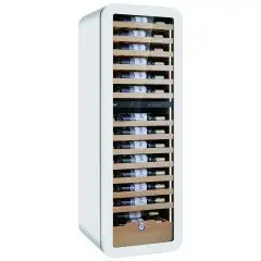 Vitrina refrigerada para vino con capacidad Lt 268 y temperatura de +2 a +12 °C y de +12 a +20 °C Klimaitalia VINARIUS 62 WHITE
