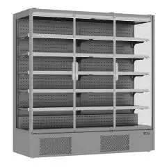 Expositor mural refrigerado con capacidad Lt 1939 y temperatura de -1 a +5 °C Klimaitalia NOVI 200