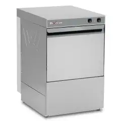 LAVAVASOS MECÁNICO DE ACERO INOXIDABLE AISI 304 - MOD. WRLB40MPSC - CON BOMBA DE DESAGÜE - ALIMENTACIÓN MONOFÁSICA – ALTURA MÁXIMA UTILE cm 30 - CESTO CUADRADO cm 40x40 - CICLO (sec) 120 – DOSIFICADOR DE ABRILLANTADOR HIDRÁULICO