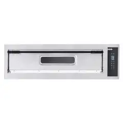 HORNOS ELÉCTRICOS DIGITALES PARA PIZZA - Mod. BASIC XL6L/D - N. 1 cámara - Superficie de cocción con piedras refractarias - Medidas de la cámara cm  A 108 x F 72 x 14 h - N. Pizzas 6 (Ø cm 35) - Potencia 9 Kw - CE