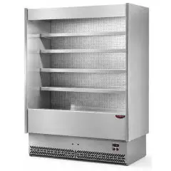EXPOSITOR MURAL REFRIGERADO CON COSTADOS CIEGOS - MOD. VULCANO VC 60 INOX - APTO PARA EMBUTIDOS Y PRODUCTOS L&Aacute;CTEOS - DE BAJO CONSUMO - VENTILADO - TEMPERATURA M&Iacute;NIMA DE TRABAJO &deg;C +3/+5 - NO MODULAR - CE