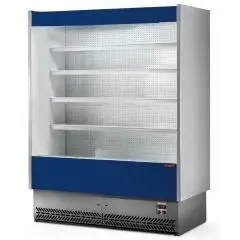 EXPOSITOR MURAL REFRIGERADO CON COSTADOS CIEGOS - MOD. VULCANO VC 80 VERNICIATO - APTO PARA EMBUTIDOS Y PRODUCTOS L&Aacute;CTEOS - DE BAJO CONSUMO - VENTILADO - TEMPERATURA M&Iacute;NIMA DE TRABAJO &deg;C +3/+5 - NO MODULAR - CE
