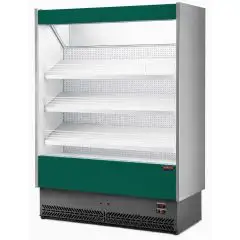 EXPOSITOR MURAL REFRIGERADO - MOD. VULCANO 80 BARNIZADO F/V - Para FRUTA y VERDURA - VENTILADO - Temperatura m&iacute;nima de trabajo &deg;C +6/+8 - AUTOSERVICIO - NO MODULAR - CE