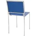 Sedia - color Blu - Estructura en metal cromado, scocca en polipropileno - Modelo 074-CT123-B