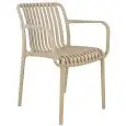 Poltroncina - color beige - Estructura en polipropileno - Modelo 075-ZL77T-01