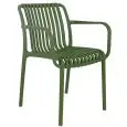 Poltroncina - color Verde - Estructura en polipropileno - Modelo 075-ZL77V-03