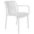 Poltroncina - color blanco - Estructura en polipropileno - Modelo 075-ZL77W-01