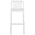 Sgabello - color blanco - Estructura en polipropileno - Modelo 076-ZL78-W