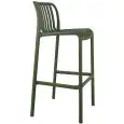 Sgabello - color Verde - Estructura en polipropileno - Modelo 076-ZL78V