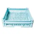 CESTA CON BASE DE MALLAS GRANDES CON REALCE PARA EL LAVADO MIXTO - MOD. 100104 - MEDIDAS CESTA cm A 50 X F 50 X H 120 - Homologación CE