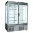VITRINA REFRIGERADA para PASTELERÍA y HELADERÍA - MOD. TEK/46 - ESTRUCTURA EXTERIOR DE ALUMINIO ANODIZADO - CRISTAL DE BAJA EMISIVIDAD - TEMP. °C +5/-25 - DOS COMPARTIMIENTOS SEPARADOS - Alimentación monofásica - REFRIGERACIÓN VENTILADA - CRISTAL DE EXPOS
