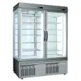 VITRINA REFRIGERADA para PASTELERÍA - MOD. TEK/45 - ESTRUCTURA EXTERIOR DE ALUMINIO ANODIZADO - CRISTAL DE BAJA EMISIVIDAD - TEMP. °C -5/+10 - DOS COMPARTIMIENTOS SEPARADOS - Alimentación monofásica - REFRIGERACIÓN VENTILADA - CRISTAL DE EXPOSICIÓN A ELEC