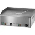 PLANCHA FRY TOP ELÉCTRICO DE SOBREMESA - Mod. FRY2/LR - SUPERFICIE 1/2 Lisa Y 1/2 RANURADA - Potencia 6 kW - Superficie de cocción cm L 65 x P 48 - Alimentación TRIFÁSICA - Homologación CE