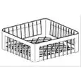 CESTA CON MALLAS GRANDES DE POLIPROPILENO - MOD. CQ/4016/LPL - Medidas cm A 40 x F 40 x h 16