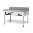 COCEDOR DE PIADINA A GAS POLLINI - Modelo C.P8 - Sobre soporte de acero inox - Placa de hierro - Capacidad térmica KW 13,4 - Homologación CE